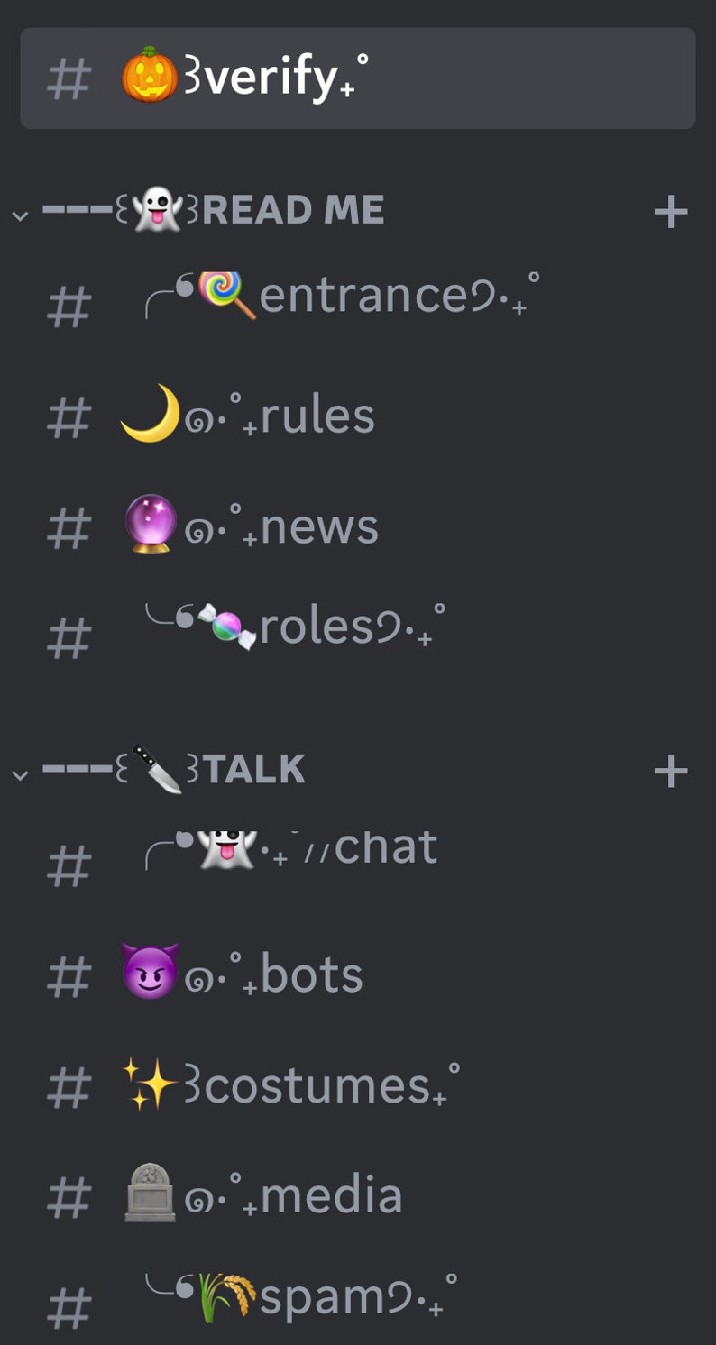 Halloween Discord Server Template for Twitch Streamer Spooky Etsy