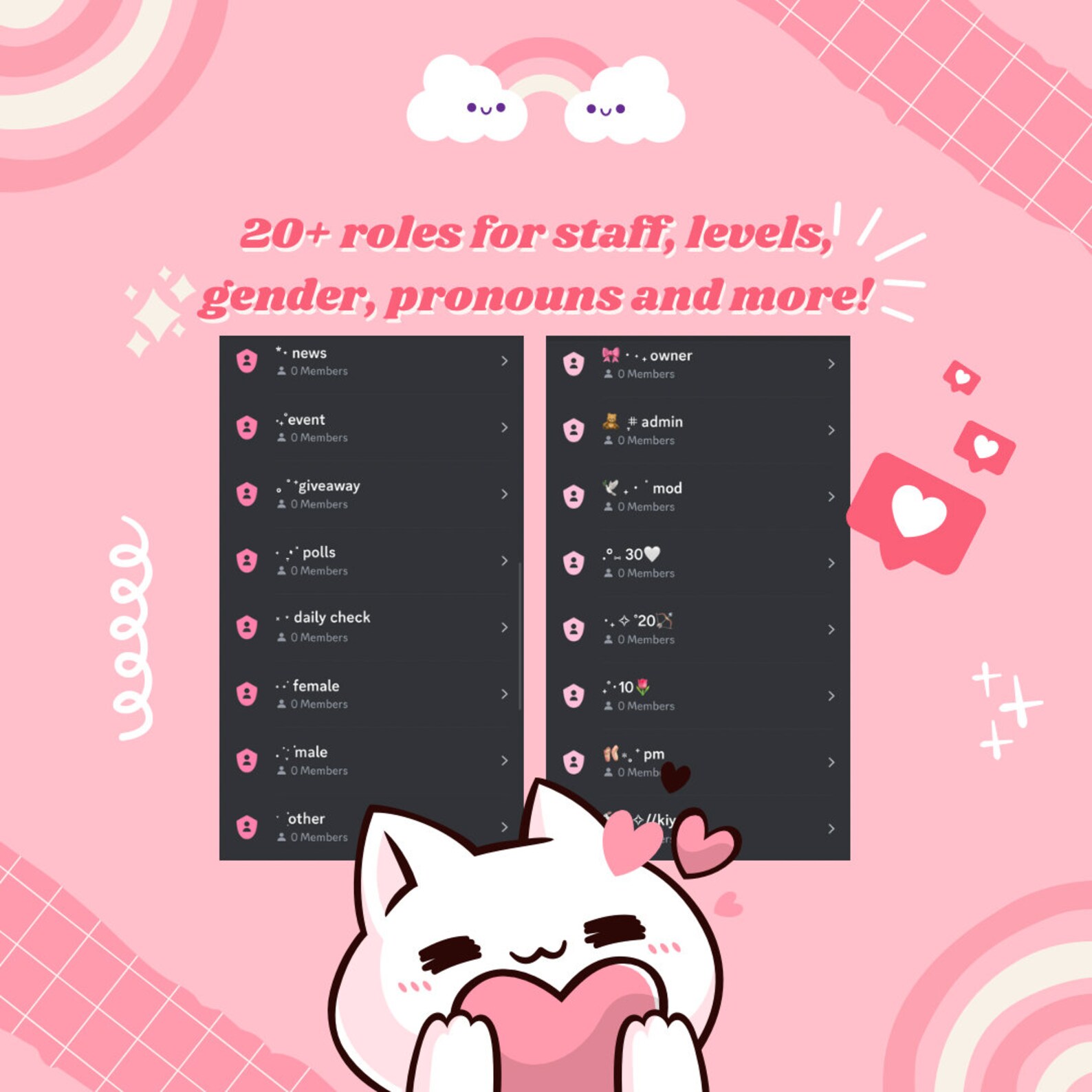 Aesthetic Discord Server Template INSTANT DOWNLOAD Etsy