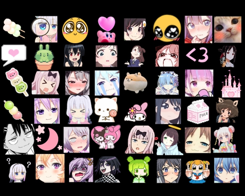 200 Kawaii Anime Emotes for Twitch and Discord Server Funny Anime Meme