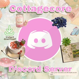 Cottagecore Aesthetic Discord Template Cute Discord Server - Etsy