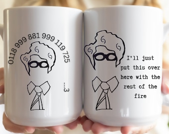 Tasse en mousse IT Crowd, deux dessins sur une tasse, tasse à café Maurice Moss extra large, tasse de 20 oz