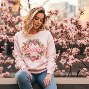 Coquette Sweatshirt, Coquette clothing, girly girl sweater