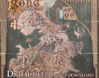 DIGITAL map of Westeros -  A Song of Ice And Fire