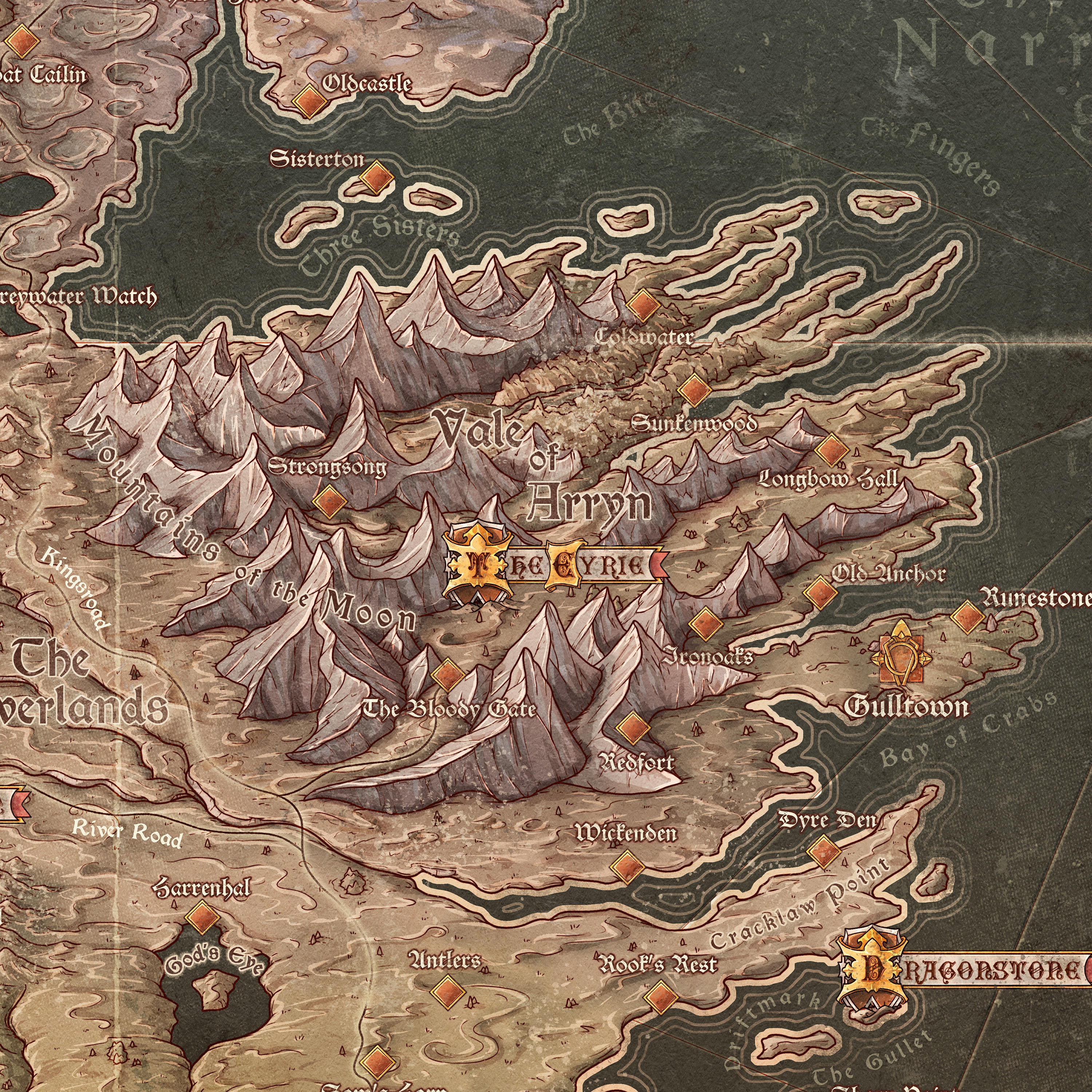 DIGITAL Map of Westeros - A Song of Ice and Fire - Etsy
