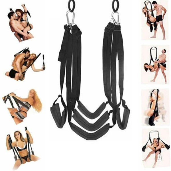 Sex Swing with Seat Sexy Slave Love Slings Bondage Restraint BDSM Games Couple