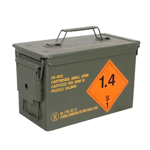 Caja Metal US M19A1 Calibre 30 metálica verde oliva