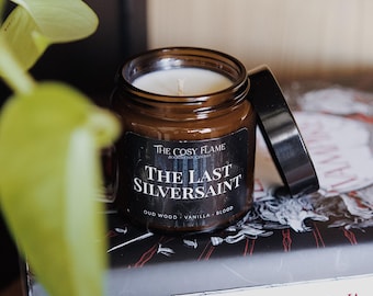 The Last Silversaint - Bookish Candle | Book Merch | Gift for Reader | Empire of the Vampire | Nevernight | Fantasy | Oud Wood & Vanilla