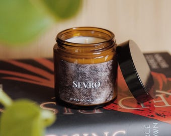 Sevro – Bookish Candle | Book Merch | Gift for Reader | Inspired by Books | Red Rising | Golden Son | Morning Star | Citrus & Clove