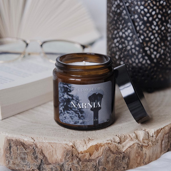 Narnia - Bookish Candle | Fig and Almond | Book Merch | Book Lover Gift | Inspired by Books| Gift for Readers | Fantasy | Classic Literature