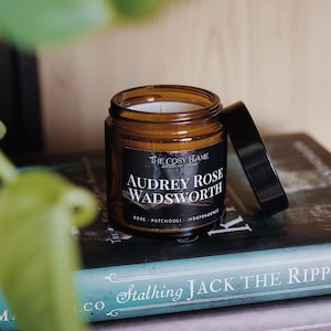 Audrey Rose Wadsworth - Bookish Candle | Book Merch | Gift for Reader | Stalking Jack the Ripper | Prince Dracula | Rose & Patchouli