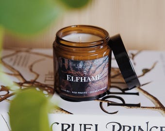 Elfhame - Bookish Candle | Book Merch | Gift for Reader | Inspired by Books | The Folk of the Air | The Cruel Prince | Berries & Red Fruits
