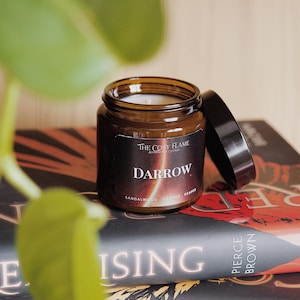 Darrow – Bookish Candle | Book Merch | Gift for Reader | Inspired by Books | Red Rising | Golden Son | Morning Star | Sandalwood & Orange
