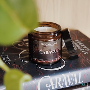 Caraval – Bookish Candle | Book Merch | Gift for Reader | Legendary | Finale | Once Upon a Broken Heart | Fantasy | Candy Apple & Bergamot
