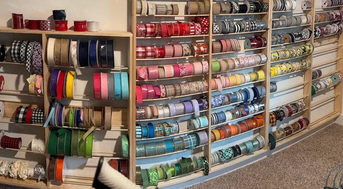 DIY Ribbon Organizer Rack: Digital Instructions (PDF) - Etsy