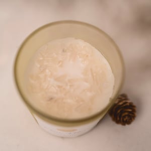 New Moon Quartz Crystal Manifestation Candle | New Beginnings Ritual Candle | Intention Candle