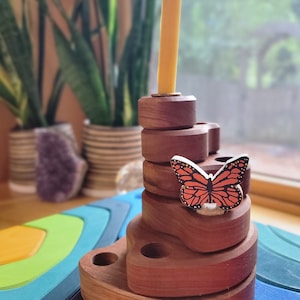 Monarch Butterfly - Waldorf Birthday Ring Ornaments for Birthdays and Holidays