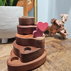 Happy Hearts- Waldorf Birthday Ring Ornaments for Birthdays and Holidays