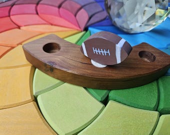 Football - Waldorf Birthday Ring Ornaments for Birthdays and Holidays