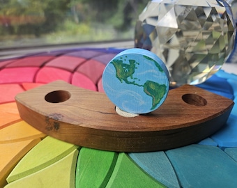 Earth - Waldorf Birthday Ring Ornaments for Birthdays and Holidays