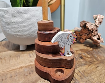 Alicorn- Waldorf Geburtstagsring Ornamente für Geburtstage und Feiertage