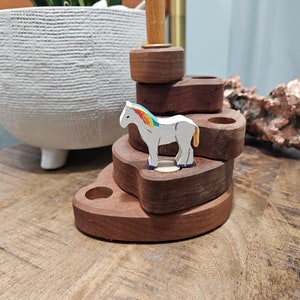 Magical Horse - Waldorf Birthday Ring Ornaments for Birthdays and Holidays