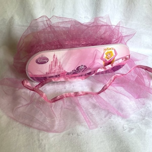 6 Yards Simplicity Disney Princess Sleeping Beauty Aurora Sparkly Pink 3 1/2” Tulle Trim