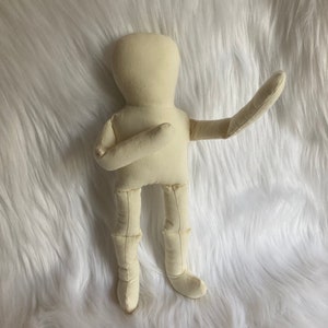 VTG 11” Blank Plush Posable Wire Craft Doll Body by WestWater Ent.