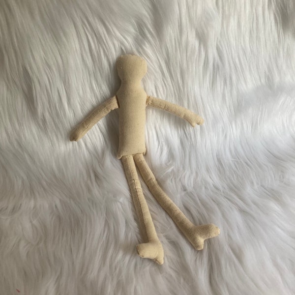 VTG 12” Blank Unfinished Plush Craft Doll Body by WestWater Ent.