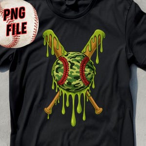 Respektieren Sie die Drip Baseball Camo PNG, Drippy Baseball Sublimation, Baseball-Liebhaber-Shirt, Drip Ice Cream Geschenk Mama Png, Baseball Mom