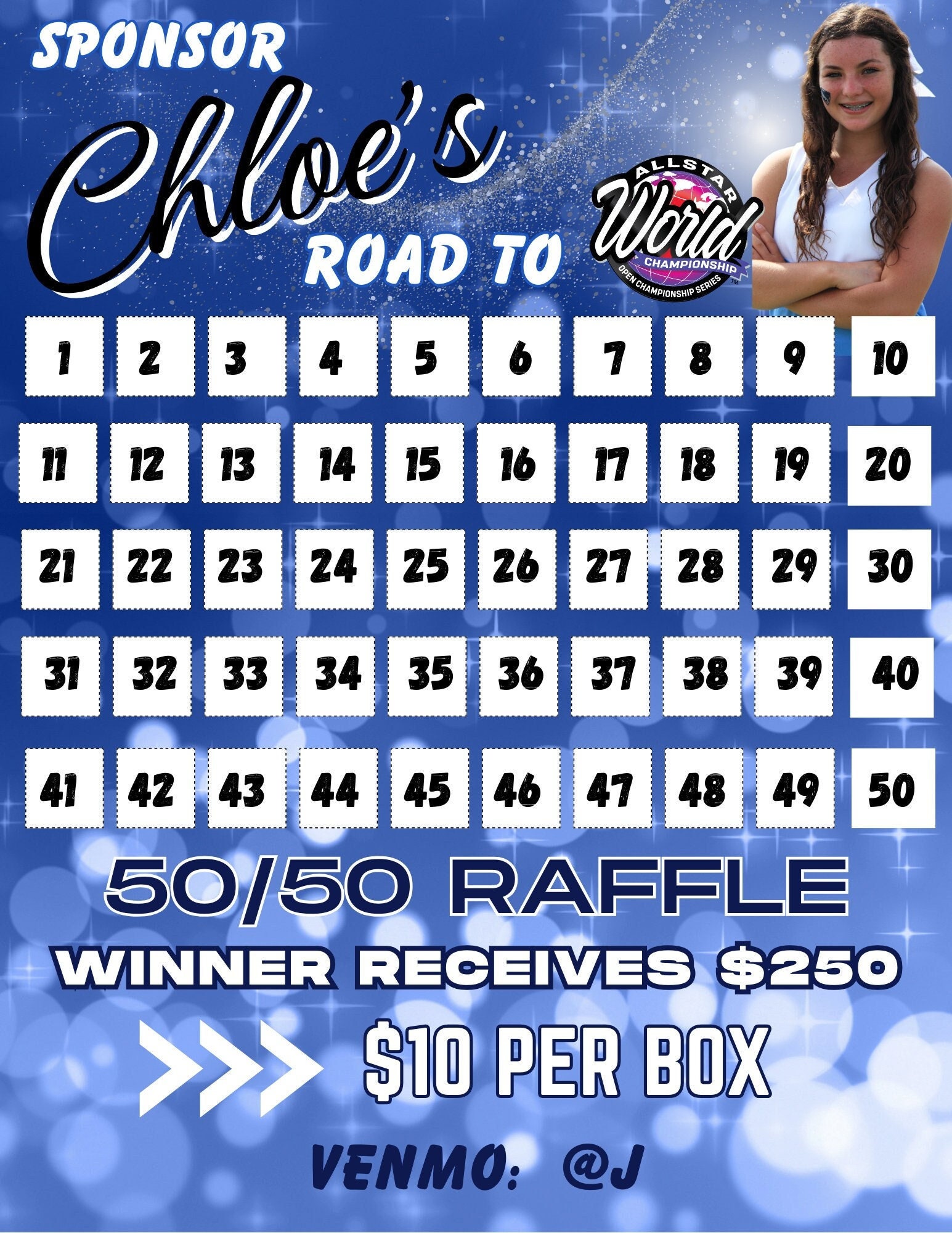 Customizable Cheer Raffle Flyer: Team Fundraiser (digital Download ...