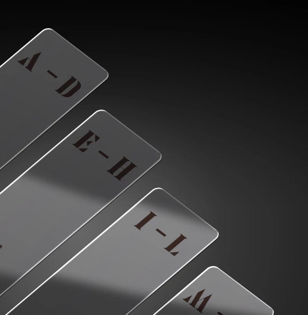 Alphabet Dividersrecord Shelf Divider Album Dividers Etsy