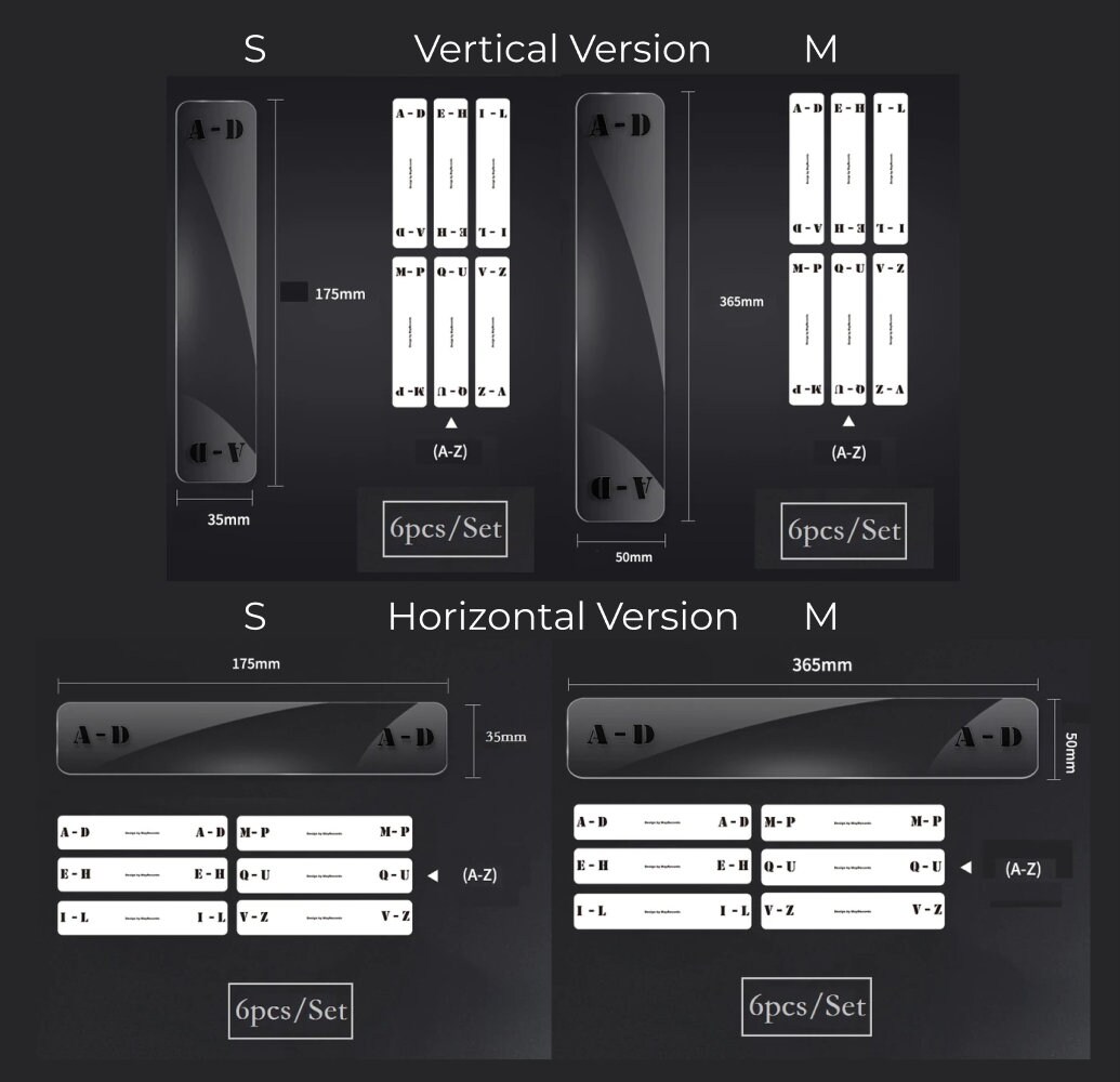 Alphabet Dividersrecord Shelf Divider Album Dividers Etsy