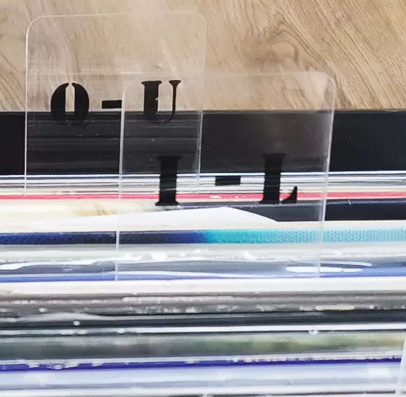 Alphabet Dividersrecord Shelf Divider Album Dividers Etsy