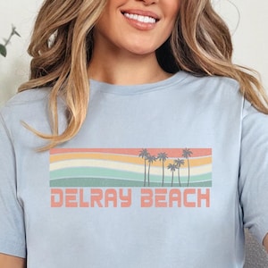 Delray Beach Shirt, Florida Shirt, Cruise Shirt, Vacation Shirt, Retro Beach Shirt, Matching Vacation, Family Beach Shirts, Girls trip shirt