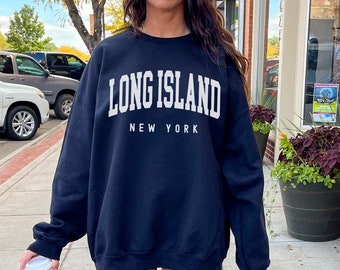 Long Island Sweatshirt, Long Island Hoodie, Long Island New York Gift, Hometown Travel Sweatshirt, College Style Hoodie Long Island Souvenir