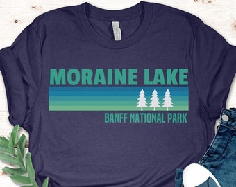 Moraine Lake Shirt, Nationalpark Shirt, Banff Shirt, Berg Shirt, Wander Shirt, kanadische Rockies Shirt, Moraine Lake Geschenk, Banff Shirt