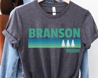 Branson Shirt, Missouri Shirt, Branson Travel Shirt, Mountain Shirt, Hiking Shirt, Vacation Shirt, Branson Gift, Tree Shirt, Branson MO Tee