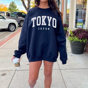 Tokyo Sweatshirt, Tokyo Hoodie Japan Sweatshirt, Gift Souvenir Tokyo Asia Honeymoon Fan Game Day, Vacation Hoodie Travel Gift