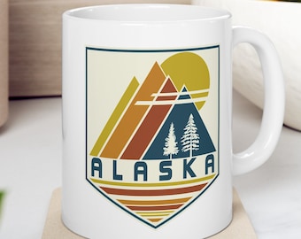 Alaska State Map Mug  16oz Ceramic Coffee Mug - Etsy Canada