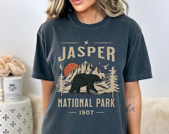 Jasper National Park Bear Shirt, Comfort Colors Canada Souvenir