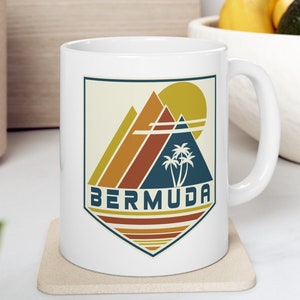 Bermuda Mug, Honeymoon Mug, Bermuda Souvenir, Bermuda Gift, Beach Mug, Travel Gift Retro Mug Bermuda, Honeymoon Mug, Gift Mug