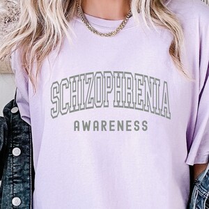 Camisa de concientización sobre la esquizofrenia, camisetas para caminar contra la esquizofrenia, camisas con cinta plateada, equipo de apoyo familiar a juego, en mayo usamos plata
