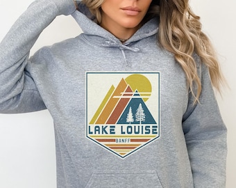 Lake Louise Hoodie, Lake Louise Sweatshirt Banff Sweatshirt, Lake Louise Gift Souvenir, Matching Travel Tee, RMNP Lake Louise Hoodie