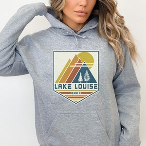 Sweat à capuche Lake Louise, Sweat-shirt Lake Louise Banff, Souvenir cadeau de Lake Louise, Tee-shirt de voyage assorti, Sweat à capuche RMNP Lake Louise