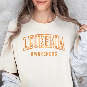 Leukemia Awareness Shirt, Fight Leukemia Walk Tees, Orange Ribbon Shirts, Matching Family Support Squad, In September We Wear Orange