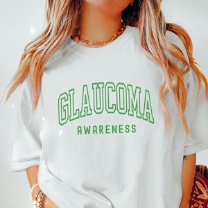 Glaucoma Awareness Shirt, Fight Glaucoma Walk Tees, Green Ribbon Shirts, Matching Family Support Squad, In January We Wear Green