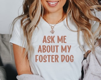Pregúntame acerca de mi camisa de perro adoptivo, camiseta de mamá adoptiva, camisa de rescate de perros, adoptar no comprar, mamá perro, camisa de rescate de amor, camiseta de mamá de rescate