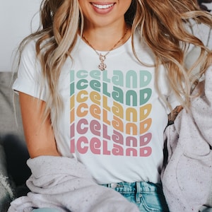 Iceland Shirt, Reykjavik Shirt, Honeymoon Shirt, Iceland Retro Tshirt, Iceland Souvenir, Iceland Gift, Reykjavik Souvenir,