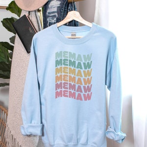 Memaw Sweatshirt, Oma Hoodie Memaw Gift, Memaw Retro Womens Hoodie Gift, Nieuwe Oma Gift Aankondiging, Memmaw Sweatshirt, Oma Tee