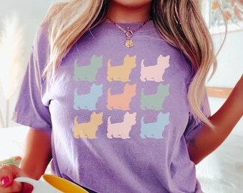 Yorkie Shirt, Comfort Colors Yorkie Shirt, Yorkie Lover Gift, Dog Lover Present Yorkshire Terrier Mom Tee, Dog Comfort Colors TShirt